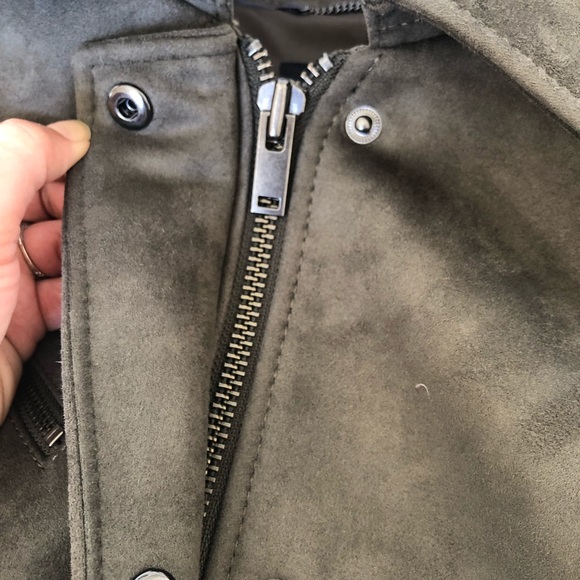 Olive biker moto jacket - S - EUC - Picture 8 of 8